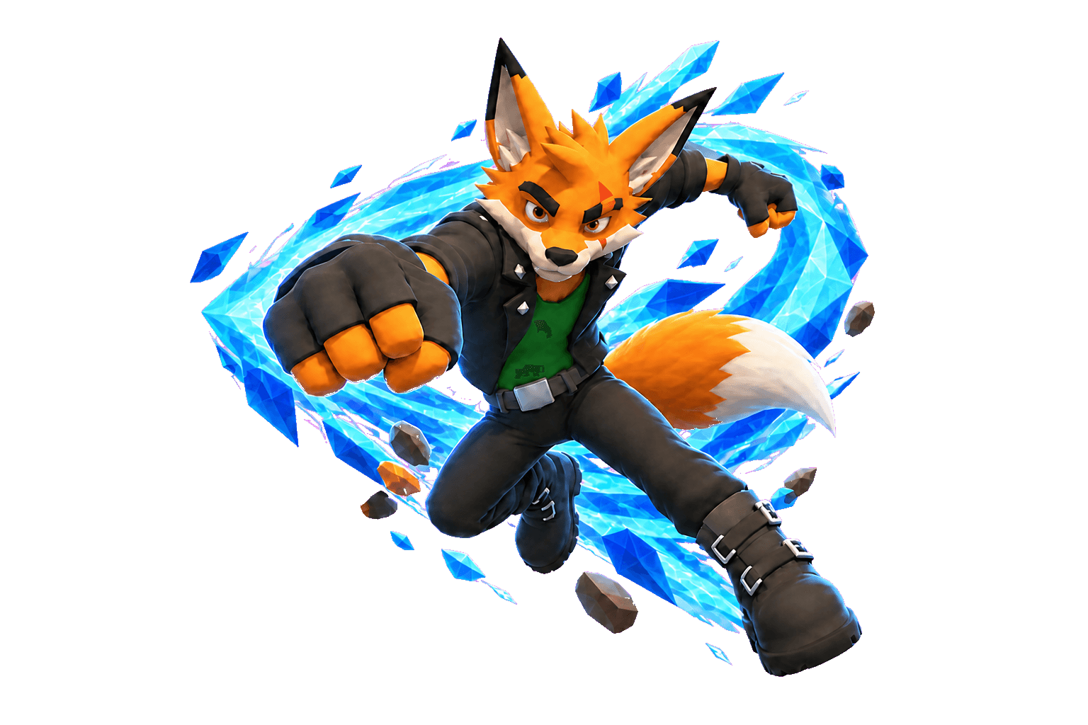 Fox counterattacking