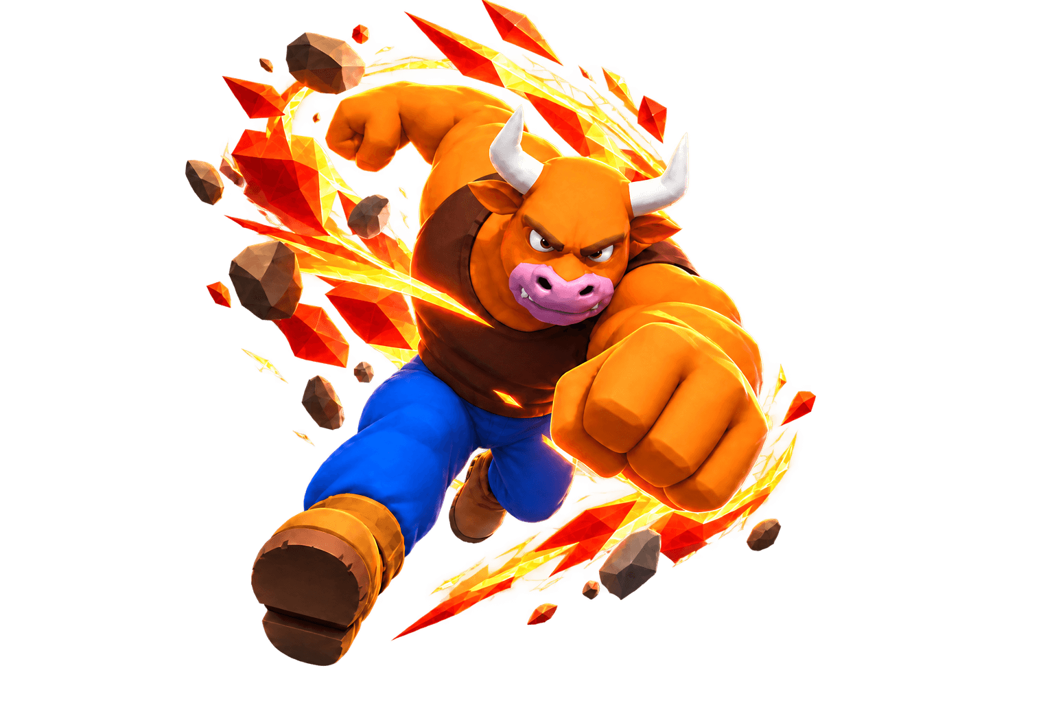 Raivobull attacking