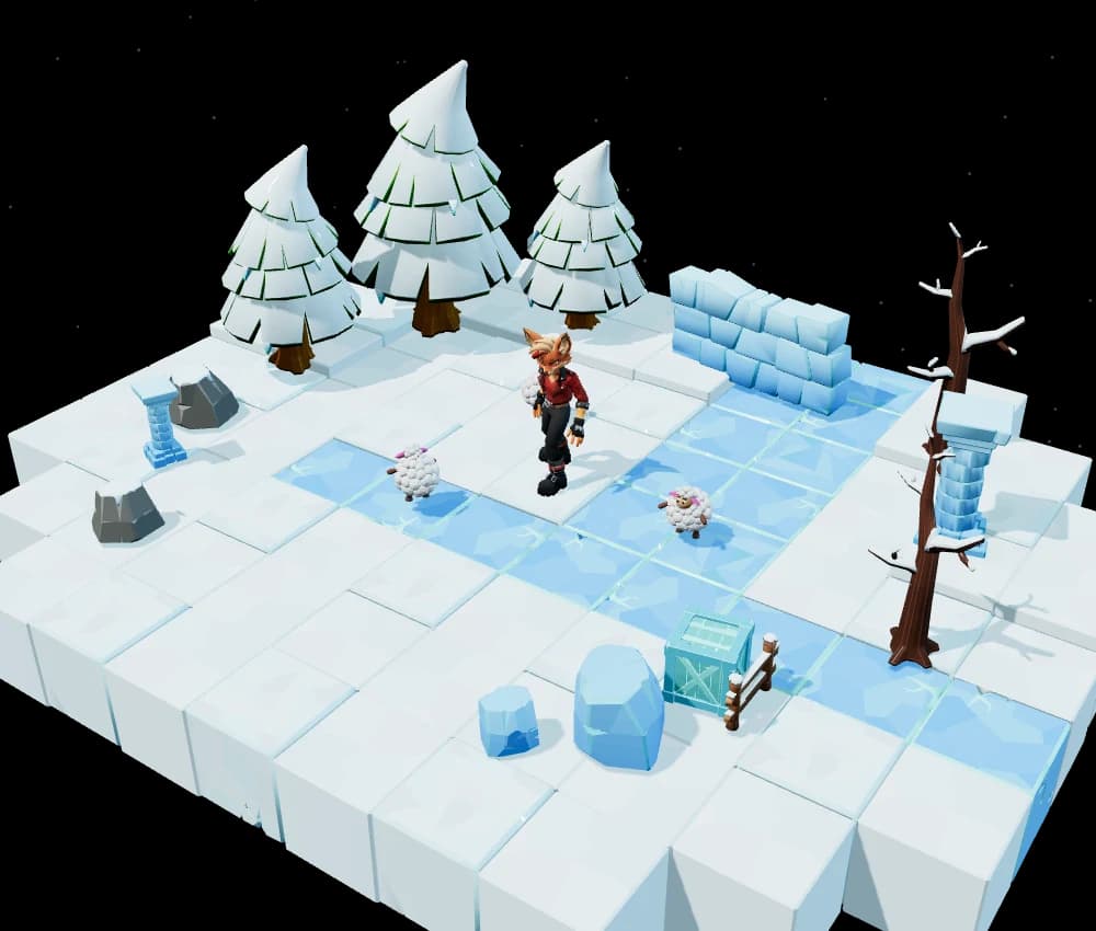 RaivoBull winter scenery made from original game assets